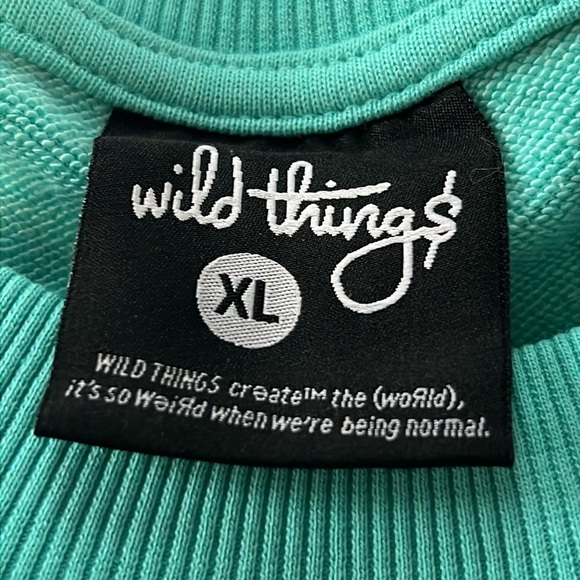 Wild Things King Teddy Turquoise Short Sleeve Sweatshirt - Picture 4 of 5